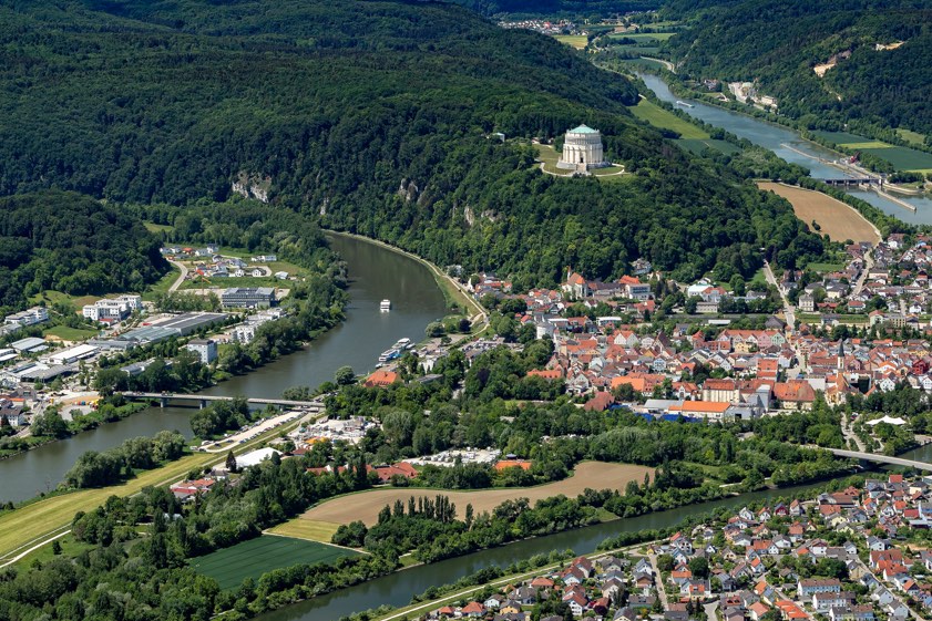 Kelheim aus der Vogel-Perspektive. Archivfoto: Rainer Schneck